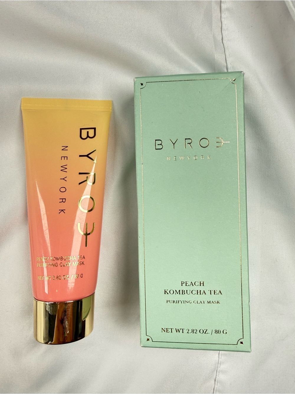 BYROE New York Peach Kombucha Tea Purifying Clay Mask — Peach - Picture 2 of 7
